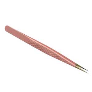 Pinzas para Pestañas Sevmek Quirúrgicas ZM-ET-2089 Más Vendidas, Color Rosa Intenso, Acero Inoxidable Japonés, Agarre de Diamante, Pinzas de 90 Grados - Product Image 5