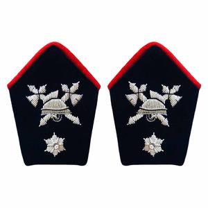 Écusson de chapeau en fil métallique doré personnalisé, badge de rang 3D brillant, patchs en fil métallique personnalisés - Product Image 2