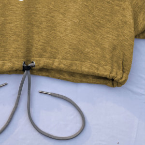 เสื้อฮู้ดดี้ครอปทรงบ็อกซี่ สไตล์สตรีทแวร์ ผ้าฟลีซเนื้อนุ่ม คุณภาพพรีเมียมจากโรงงานผู้ผลิต (OEM) สำหรับฤดูหนาว ผลิตจากผ้าฝ้าย 100% เป็นมิตรต่อสิ่งแวดล้อม เสื้อครอปท็อปสำหรับผู้หญิง - Product Image 5