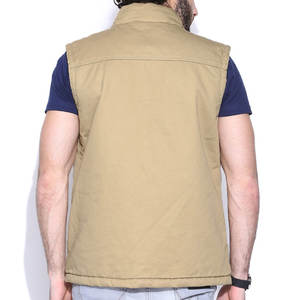 Precio barato Ligero Chaleco de bombardero de calidad superior Cuello alto Color único Conformable Aspecto atractivo Chaleco Softshell - Product Image 3