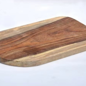 Set of 4 Handmade Solid Wood Coasters Carved Walnut and Red <b>Oak</b> with Rustic Holder by crafts galore - Product Image 1