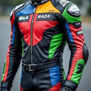 Traje de montar de cuero perforado de dos piezas de encargo del OEM y del ODM para los días de pista de Sportbike | Precio bajo de alta calidad al por mayor - Product Image 1