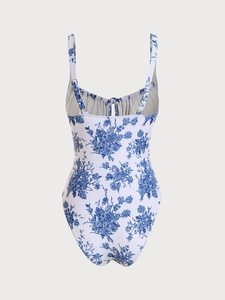 OEM One Piece Swimsuit Ladies Sublimated Beach Bikini Swim Suit For Women Summer Clothing Collection Fashion - Product Image 4