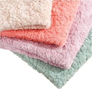 Piel falsa de alta calidad, tela de piel artificial de poliéster personalizada, piel sintética de conejo - Product Image 3