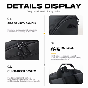 กระเป๋าเป้สะพายหลังกีฬาบาสเก็ตบอล 600D Oxford OEM ขนาด 20L-55L กันน้ำและทนทาน สำหรับการฝึกซ้อมทีม การแข่งขัน และการใช้งานประจำวัน - Product Image 5