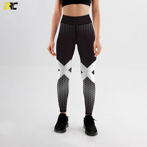 Pantalon de Yoga couleur taille haute pour femmes, legging de Yoga personnalisé noir, nouvelle collection - Product Image 2