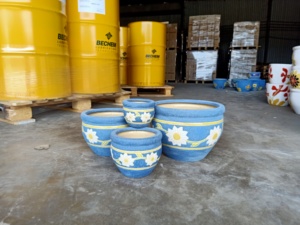 [Leo Nguyen Le] - Macetas de cerámica esmaltada para interiores al por mayor, macetas de jardín, macetas para plantas de proveedor vietnamita - Product Image 6