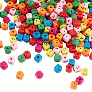 ลูกปัดไม้รูปหัวใจและลูกปัดไม้สีสำหรับงานประดิษฐ์ทำด้วยมืองานประดิษฐ์ทำจากไม้สินค้าว่างเปล่า - Product Image 5