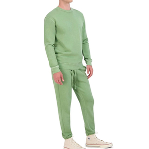 Survêtements coupe ajustée pour hommes avec logo personnalisé Collection hiver grande taille en coton biologique de haute qualité Nouveau dernier design personnalisé - Product Image 2