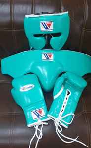 El juego de boxeo de cuero de vaca ganador personalizable de alta calidad incluye logotipo personalizado y todas las opciones de color de diseño disponibles - Product Image 5