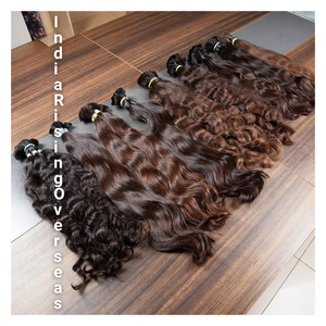 ผมต่อแบบผมเรมี่ผมธรรมชาติแบบไม่ผ่านกระบวนการผมชาวอินเดียไม่พันกัน - Product Image 2