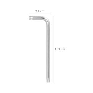 Chiave Torx Inviolabile Lunga in Acciaio Cromo Vanadio Professionale T30 - Product Image 2