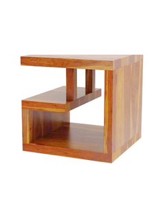 Table d'appoint moderne en bois en forme de S avec rangement pour la décoration intérieure du salon et de la chambre à coucher pour l'appartement et l'hôtel ou l'hôpital - Product Image 2