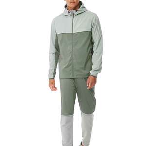 Conjunto Deportivo de 2 Piezas con Chaqueta Cortavientos con Capucha, Estilo Moderno 2026, Personalizable, Talla Grande, de Nailon, Reflectante, para Hombre - Product Image 6