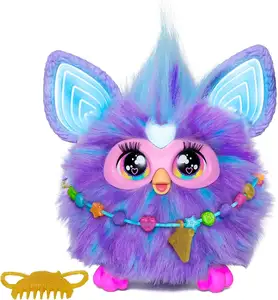 Beste Prijs Furries Paars, 15 Modeaccessoires, Interactief Knuffels Voor 6-jarige Meisjes & Jongens & Up, Stemgeactiveerde Anima