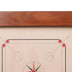 Jeu de société carrom Vintage en bois pour la famille, jeu de plein air, sans joint, 35x35 pouces - Product Image 6