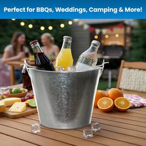 ถังใส่น้ำแข็งสำหรับใช้ในครัวเรือนทำจากโลหะสวยงามมีที่จับถังสำหรับใช้ในครัวร้านอาหารค็อกเทล - Product Image 6