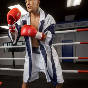 Bata de Boxeo Personalizada a Medida, de Alta Calidad, Poliéster Transpirable, Cómoda y Ecológica para Entrenamiento de Boxeo - Product Image 2