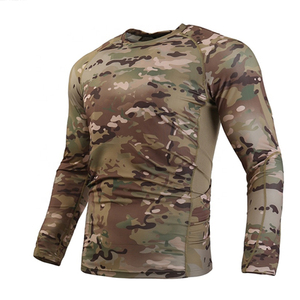 Maillot de chasse camouflage de qualité supérieure à manches longues pour hommes maillot de chasse imprimé camouflage uni pour homme - Product Image 1