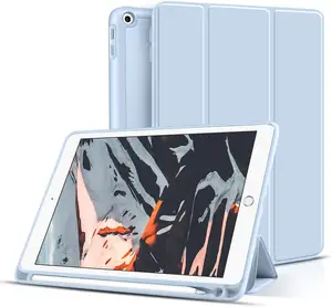 Factory Prijs Leather Case Smart Cover Voor Mini 5 Zachte Siliconen Case Voor Ipad Pro 11 2021 Met Potlood Houder voor Ipad 10.9 Case