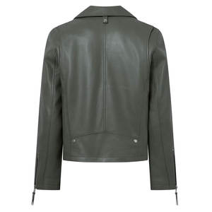 เสื้อแจ็คเก็ตหนังปลาผู้ชายรุ่นใหม่ ระบายอากาศได้ดี สไตล์วินเทจ ลำลอง ใส่ได้ในฤดูหนาว เป็นมิตรกับสิ่งแวดล้อม น้ำหนักเบา คุณภาพสูง ด้านหน้า - Product Image 2