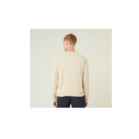 T-shirt à manches longues en tissu éponge polyester/coton, imprimé personnalisé, couleur marron clair, saison automne, modèle 0502, unisexe, fabriqué en Thaïlande