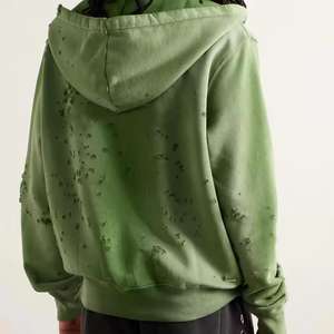 Nouveaux sweats à capuche personnalisés délavés à l'acide, sweats à capuche amples et délavés, vêtements pour hommes, vêtements décontractés - Product Image 4