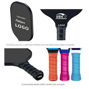 ไม้พายพิคเคิลบอลคาร์บอนไฟเบอร์ขายส่ง ปี 2025-2026 รุ่น Pro IV 14 มม. / 16 มม. รับผลิตแบบ OEM/ODM ผู้ผลิตไม้พายแบบกำหนดเอง ไฟเบอร์กลาส - Product Image 3