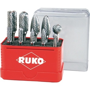 Juego de Fresas de 10 Piezas con Vástago de 6 mm HM ZYA-ST/WRC/SPG/RBF/KUD de RUKO - Product Image 1