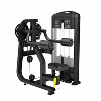 Máquina Comercial de Elevación Lateral con Pila de Pesas de 70 kg, Equipo de Entrenamiento de Fuerza para Hombros Sentado para Gimnasio y Fitness