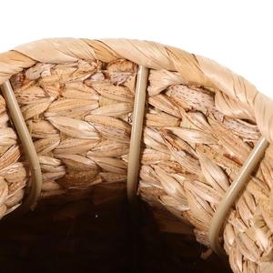 Jarrón de Flores de Jacinto de Agua Tejido a Mano, Jarrón Decorativo de Pasto Marino, Decoración Natural para el Hogar, Jarrón de Mimbre - Product Image 5