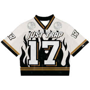 Uniforme de fútbol americano personalizado de calidad superior jerseys de fútbol de malla absorbente de sudor para hombres, mujeres y niños - Product Image 5