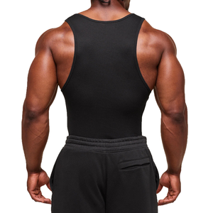 Camiseta sin mangas con tirantes para culturismo para hombre, camiseta ajustada sin mangas para músculos, chaleco de entrenamiento de gimnasio, ropa deportiva informal para entrenamiento físico - Product Image 3