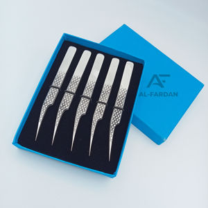 Sustainable Stainless Steel Silver Mirror Polish <b>Eyelash</b> <b>Tweezers</b> Straight Isolation Diamond Grip Lash Extension <b>Tweezer</b> - Product Image 1