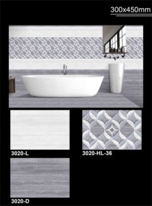 300X450ปูพื้นพอร์ซเลนขัดสีขาวขนาด300X600เซรามิกขนาดใหญ่สวยงามราคากระเบื้องโมร็อกโก - Product Image 3