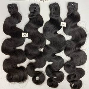 Vente en gros de cheveux vietnamiens naturels ondulés, extensions de cheveux à trame vietnamienne, cheveux humains bruts, cheveux super doublement étirés - Product Image 1