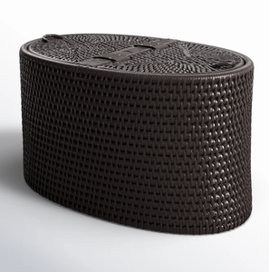 Panier de rangement en rotin naturel écologique Sisu Handicraft avec poignée, forme rectangulaire, multi-usages pour le stockage des aliments à la maison - Product Image 5