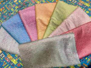 100% alta calidad Resham brocado Jacquard tejido lujoso SEDA-Bleed intrincado tela prendas impresas para uso étnico - Product Image 3