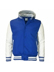 Chaqueta Varsity Casual de Otoño para Hombre, a Rayas, Transpirable, con Capucha Desmontable - Product Image 5