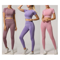 Ensemble de yoga personnalisé pour femmes, respirant, anti-transpiration, taille élastique, couleur unie, haute qualité, 5 pièces, vêtements de sport sans manches