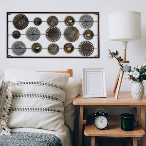 Art mural encadré rectangulaire à motifs abstraits flottants, multicolores, fait à la main, pour chambre à coucher, salon, salle à manger ou cadeau - Product Image 5