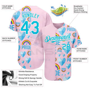 Maillot de baseball d'équipe, uniforme de baseball et de softball pour hommes, de haute qualité, cousu, respirant, vêtements de sport pour l'entraînement et les matchs - Product Image 5