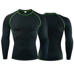 Camiseta Rashguard de manga larga de compresión Unisex, Camiseta ajustada de secado rápido para gimnasio, Fitness, estampado sublimado para hombres y mujeres para correr - Product Image 5
