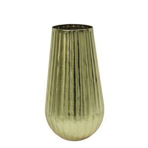 Vase à fleurs aspect oeuf en fer de forme ronde Vases en métal de couleur verte brillante pour décorations de mariage et de table - Product Image 4