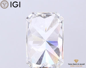 Obra maestra de corte radiante de 3,01 quilates en diamante cultivado en laboratorio brillante CVD 10,40 MM F Color VVS2 Clarity IGI Certificate - Product Image 3