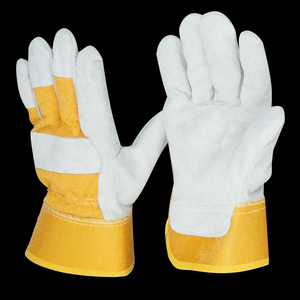 Guantes resistentes para aparejos con capas de doble palma Guantes de seguridad industrial Guantes de aparejo de diseño reforzado con doble palma - Product Image 2