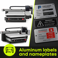 Impresora de Inyección de Tinta Plana Automática NANOO ALUPRINT B2, Tinta a Base de Agua, Placas de Identificación de Aluminio Anodizado, Etiquetas, Cabezal de Impresión XP600