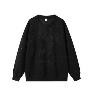 Meilleur sweat-shirt décontracté pour homme en coton 100% avec strass, imperméable, nouveau design imprimé numériquement, faible MOQ, prix de gros, hiver - Product Image 4