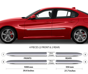 Moulures latérales hybrides pour carrosserie - Ajustement universel compatible avec toutes les marques et modèles (Lots de 2) [Kit à construire soi-même] - Product Image 1