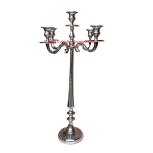 Bougeoir moderne en fer à 3 bras pour Noël et Halloween Décoration de chandelier conique pour mariage, église et vacances - Product Image 4